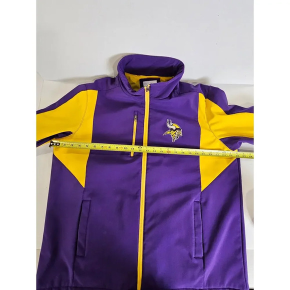 Minnesota Vikings NFL Apparel Large Full Zip Fleece Lined Jacket XL - Picture 10 of 12
